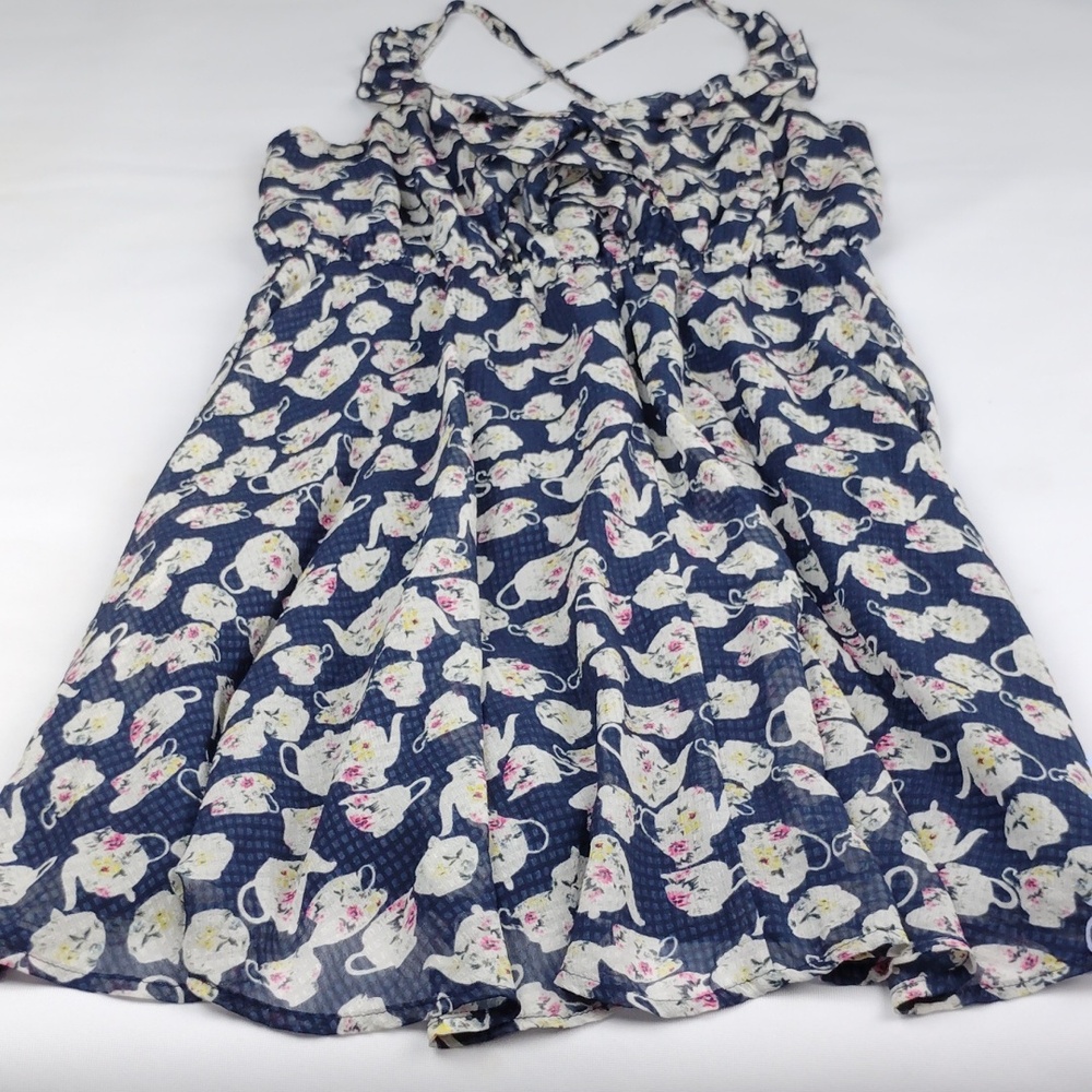 Disney Navy Floral Mini Dress - Picture 10 of 16